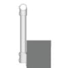 Side Mounted Guardrail for Parapet with Flashing