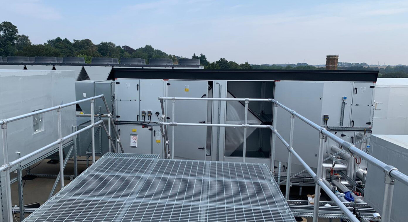 Rooftop HVAC Stairs and Work Platforms
