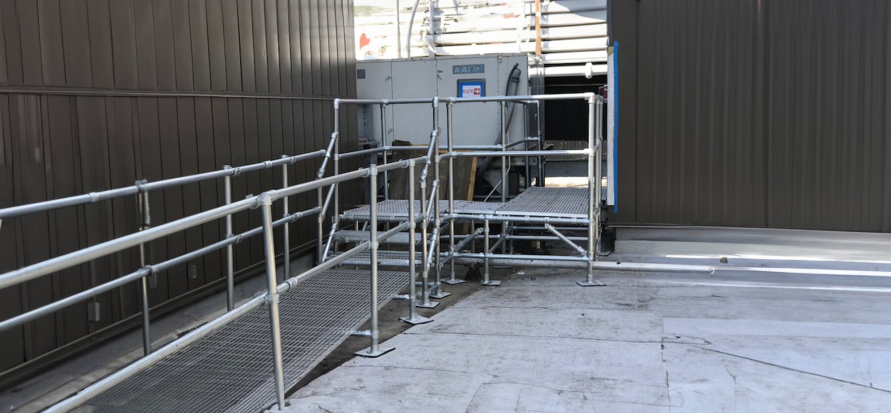 Rooftop HVAC Stairs and Work Platforms