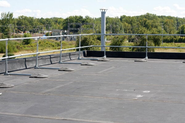 Kee Guard Railing near Parapet
