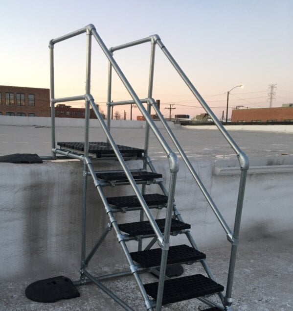 Rooftop Stairs for OSHA Compliant Rooftop Access