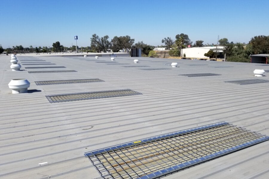 Corrugated skylight screens