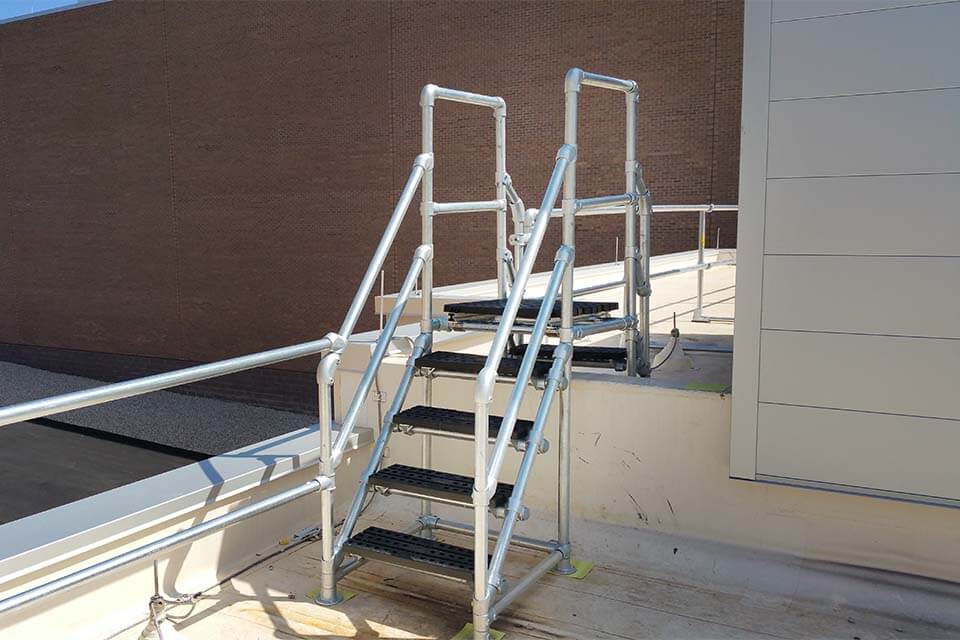 Rooftop Elevation Change Stair