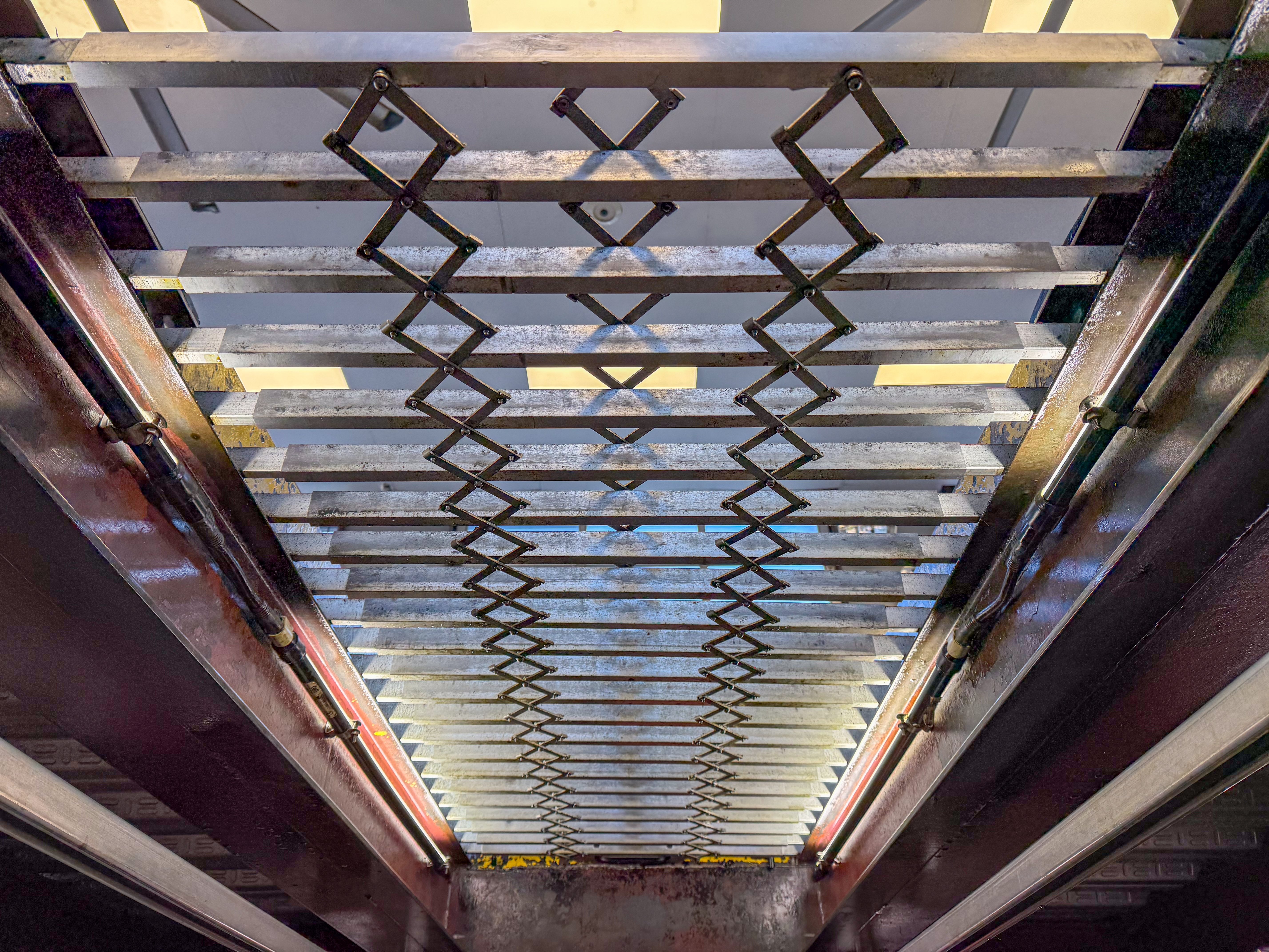 Underneath Protected Vehicle Service Pit