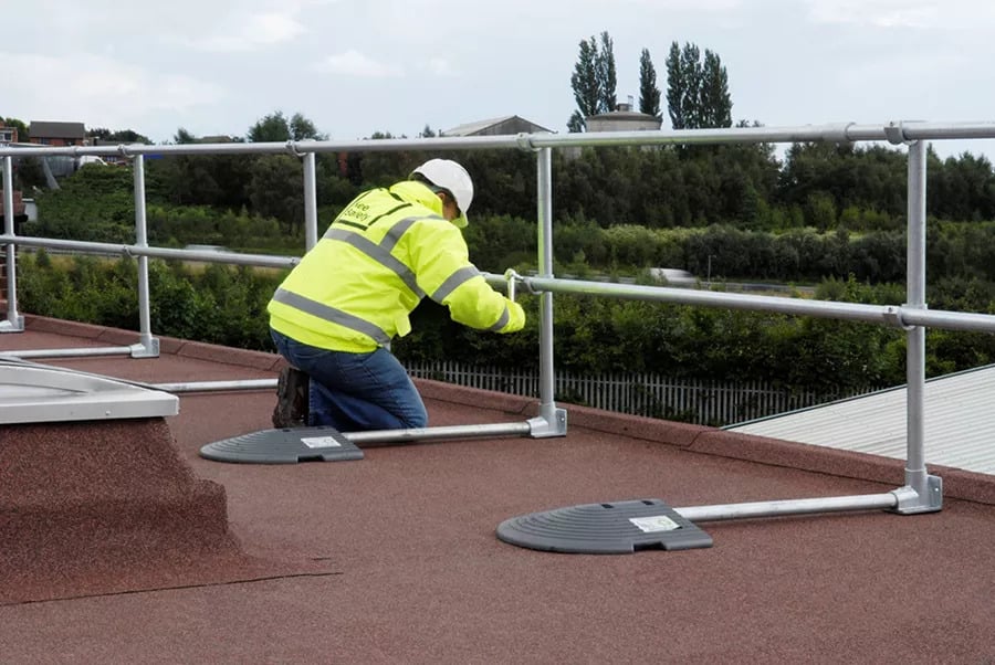 Rooftop Guardrail Installation