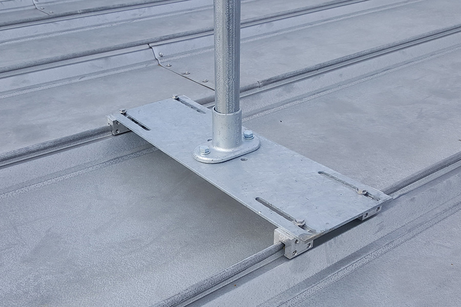 Standing Seam Guardrail Plate