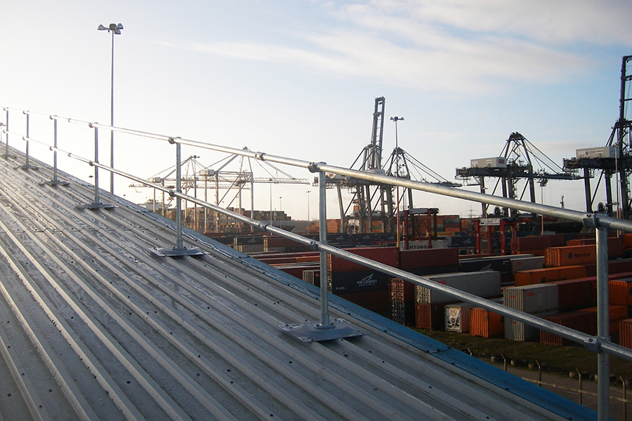 Metal Roof Railing at Docks