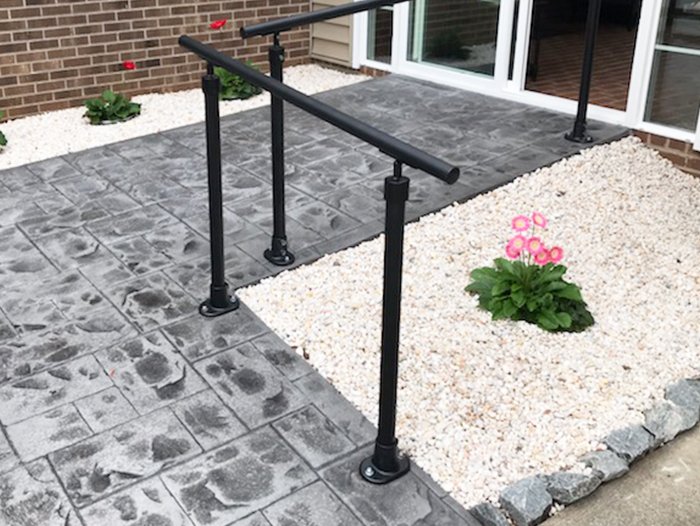 short black handrail
