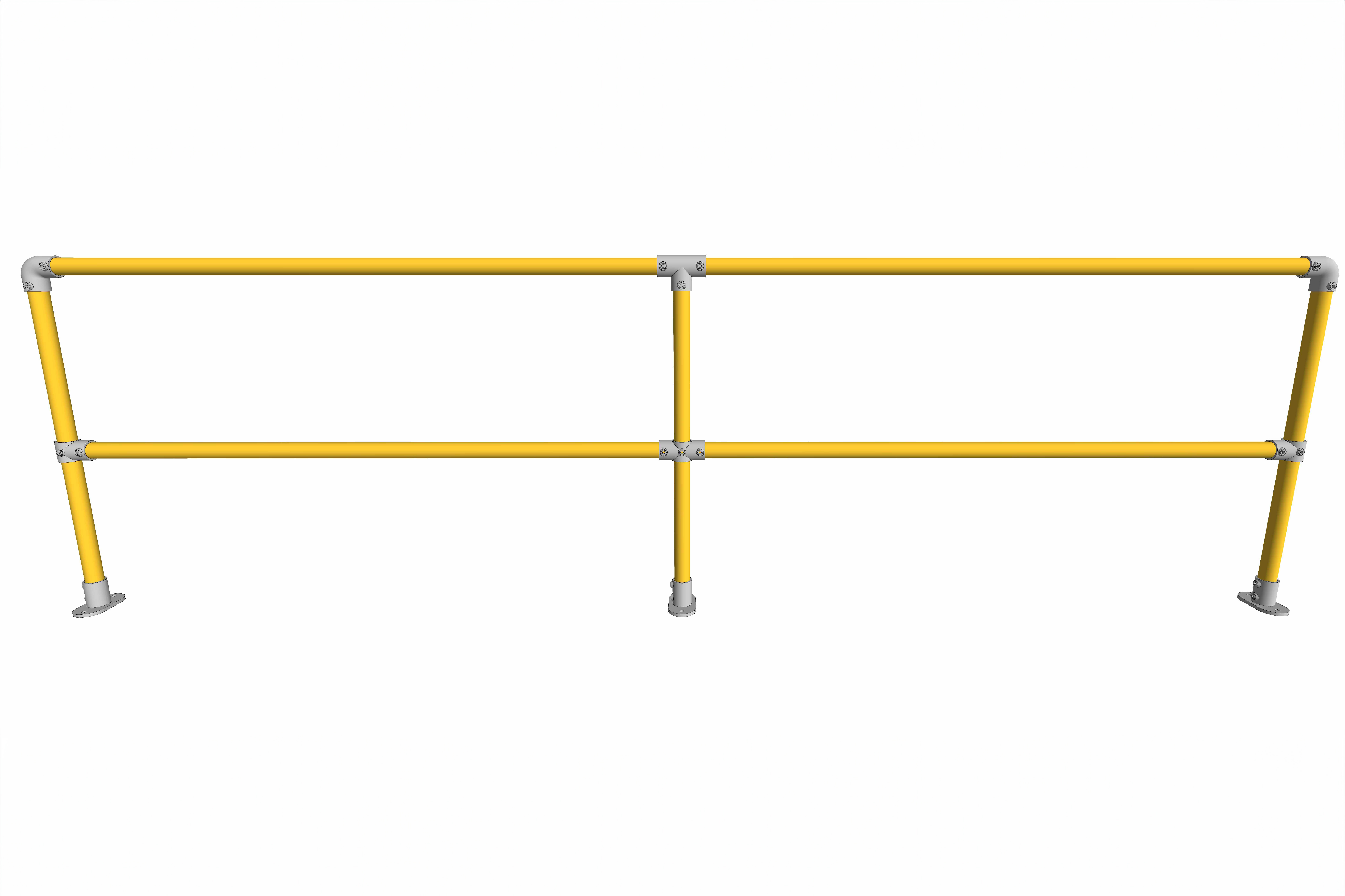 straight permanent railing kit