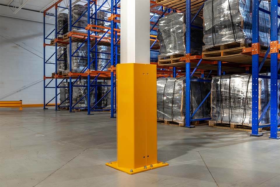 column guard for structural warehouse columns