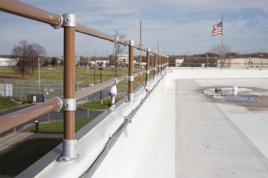 OSHA parapet railing