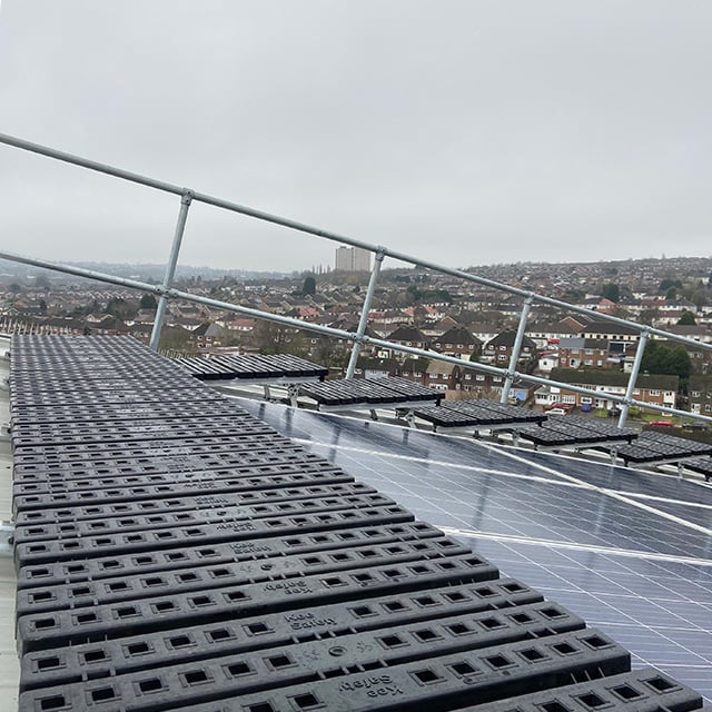 Rooftop Solar Array Walkway